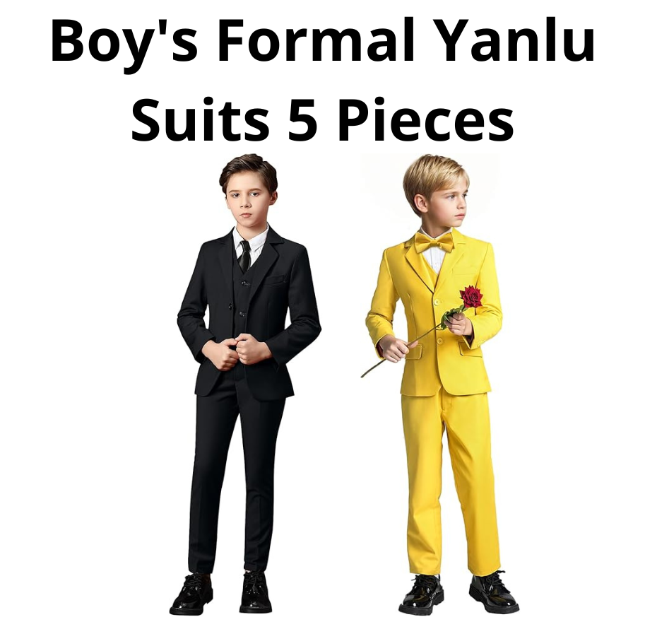 Boy's Formal Yanlu Suits 5 Pieces